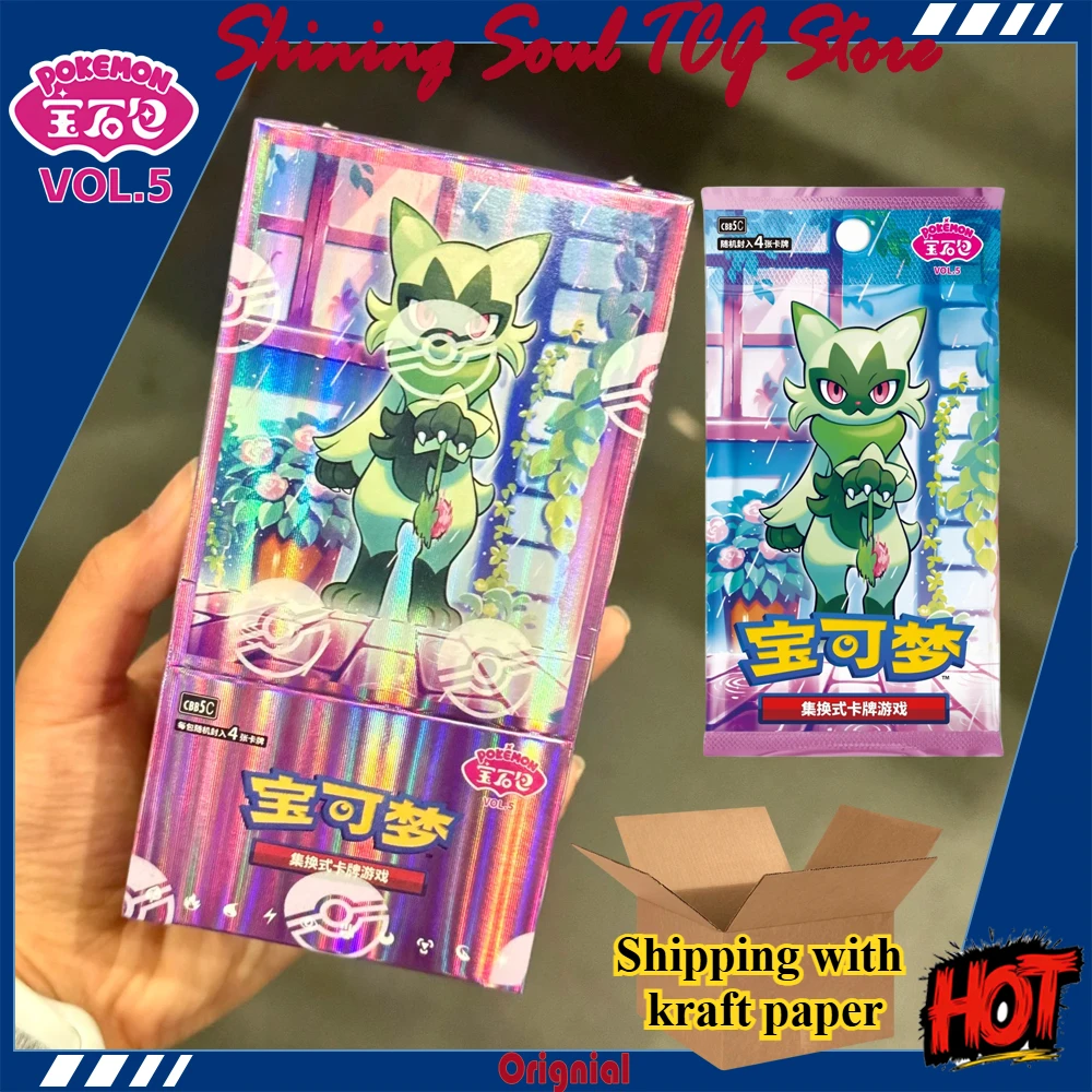 

100%Original Pokemon PTCG Cards Gem Pack Vol.5 Simplified Chinese Trading Tcg Card PKM Game Collection Cards Booster Pack Toys