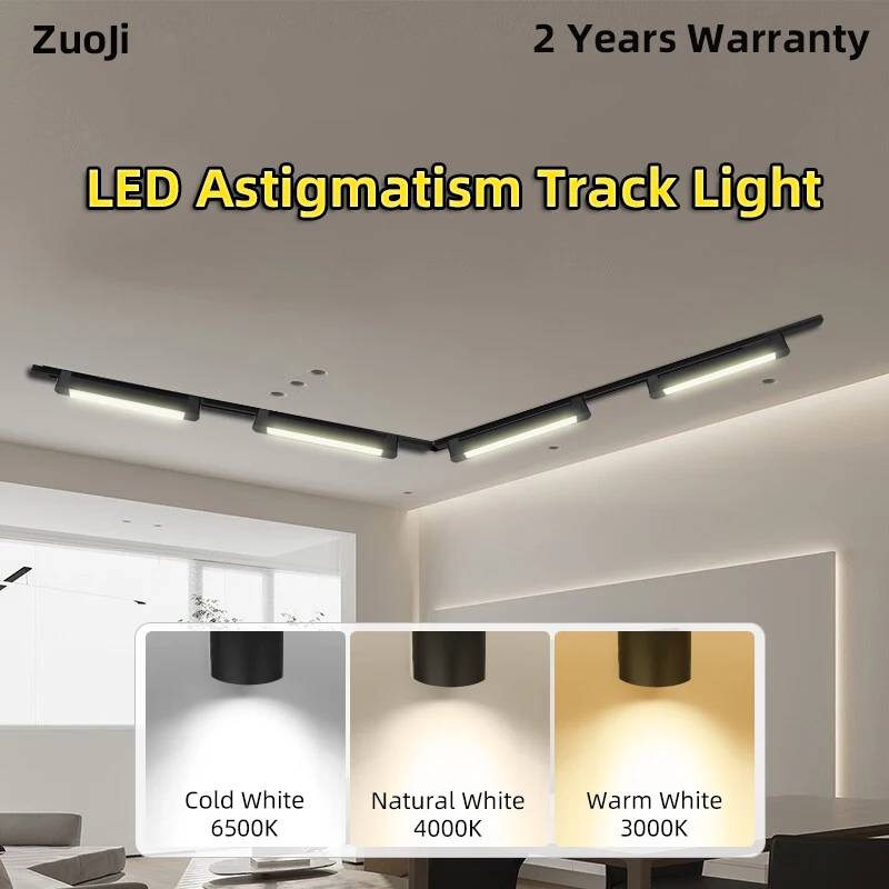 

Modern LED Track Lights 20W/30W Rail Ceiling Lamp for Home Decor and Clothing Shop Full Set Indoor Spotlight Floodlight System