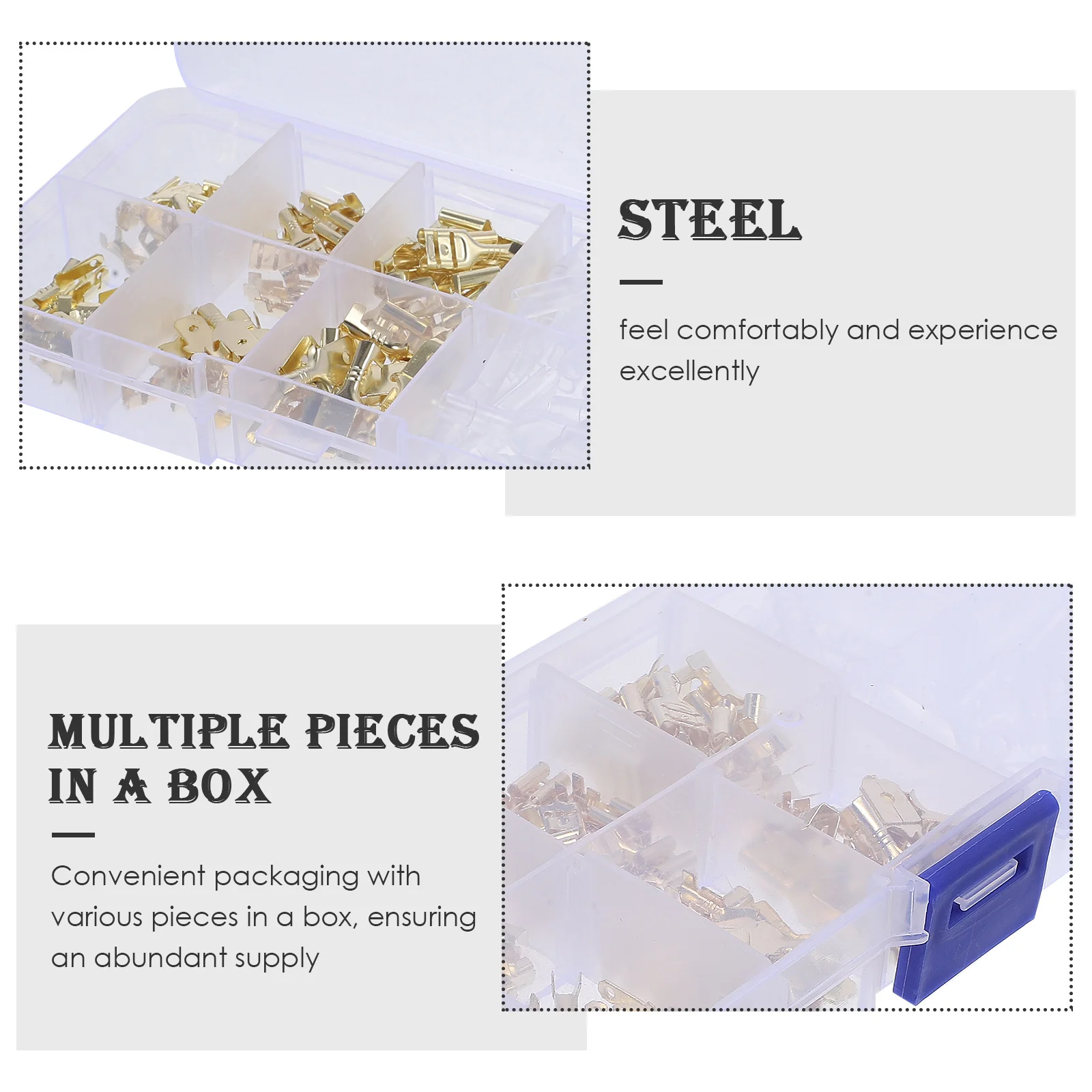 

1Set Spade Connector Electrical Insulated Crimp Connector Assortment for Car Audio Speaker Terminal Wire Terminals Quick