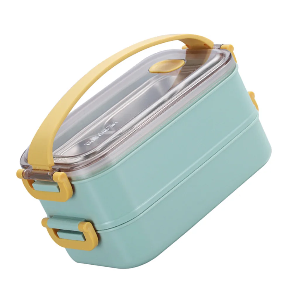 

1pc Insulated Lunch Thermal Lunch Box Divided Grid Thermal Food Container Portable Bento Case For Work School Storage