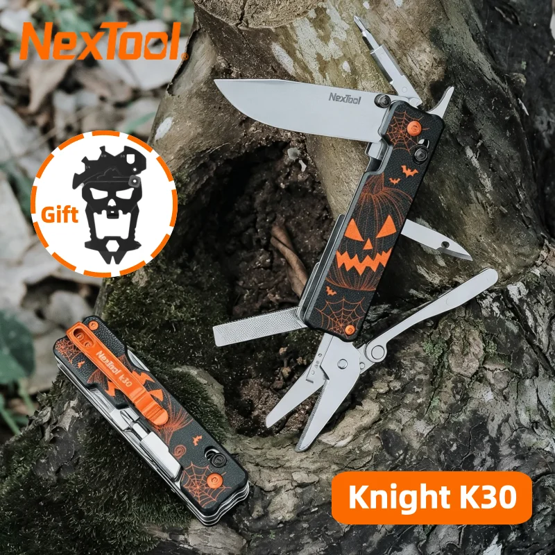 Nextool Knight K30 11-in-1 Multitool Folding Knife EDC Pocket Tool with Scissors Outdoor Survival Gear for Camping Hiking