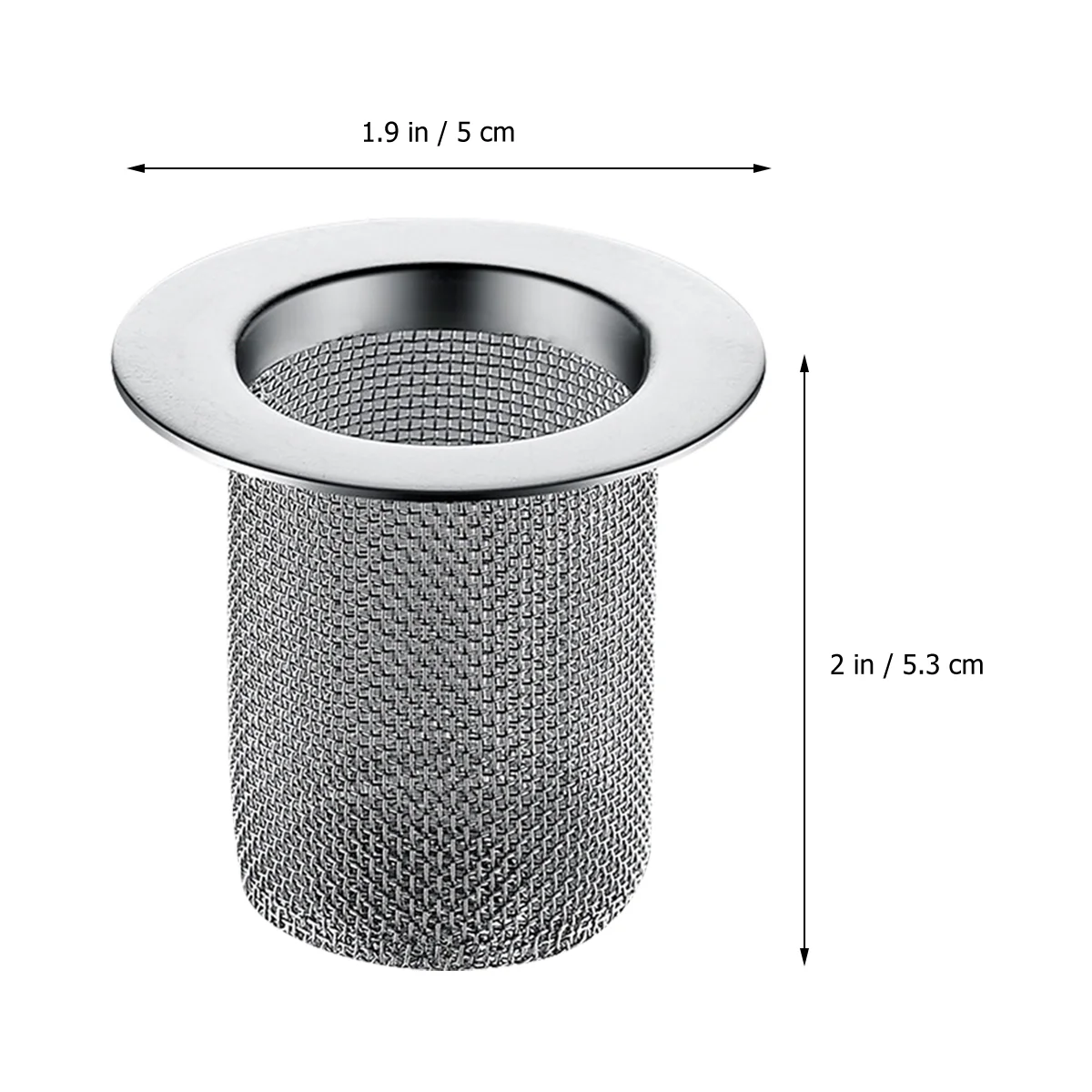 1 PCS Stainless Steel Mesh Strainer Hair Catcher Filter Kitchen Drainage Strainer Debris Stopper Sink Drainer Pro Size Hole