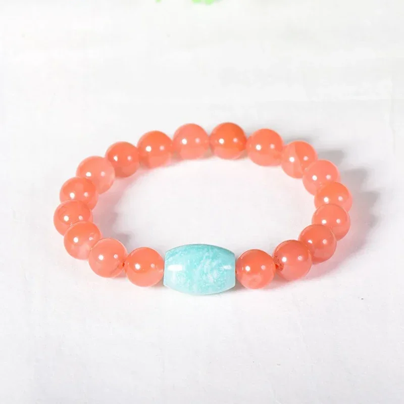 

Wholesale Natural South Red Stone Bracelets for Women Crystal Amazonite Bucket Strand Beaded Bracelet Gifts Crystal Jewelry