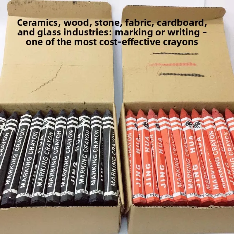 50 Pieces of Wood Marker Crayons Stone Rough Surface Cloth Wall Special Writing Oily Multi-color Paintbrush Art Supplies