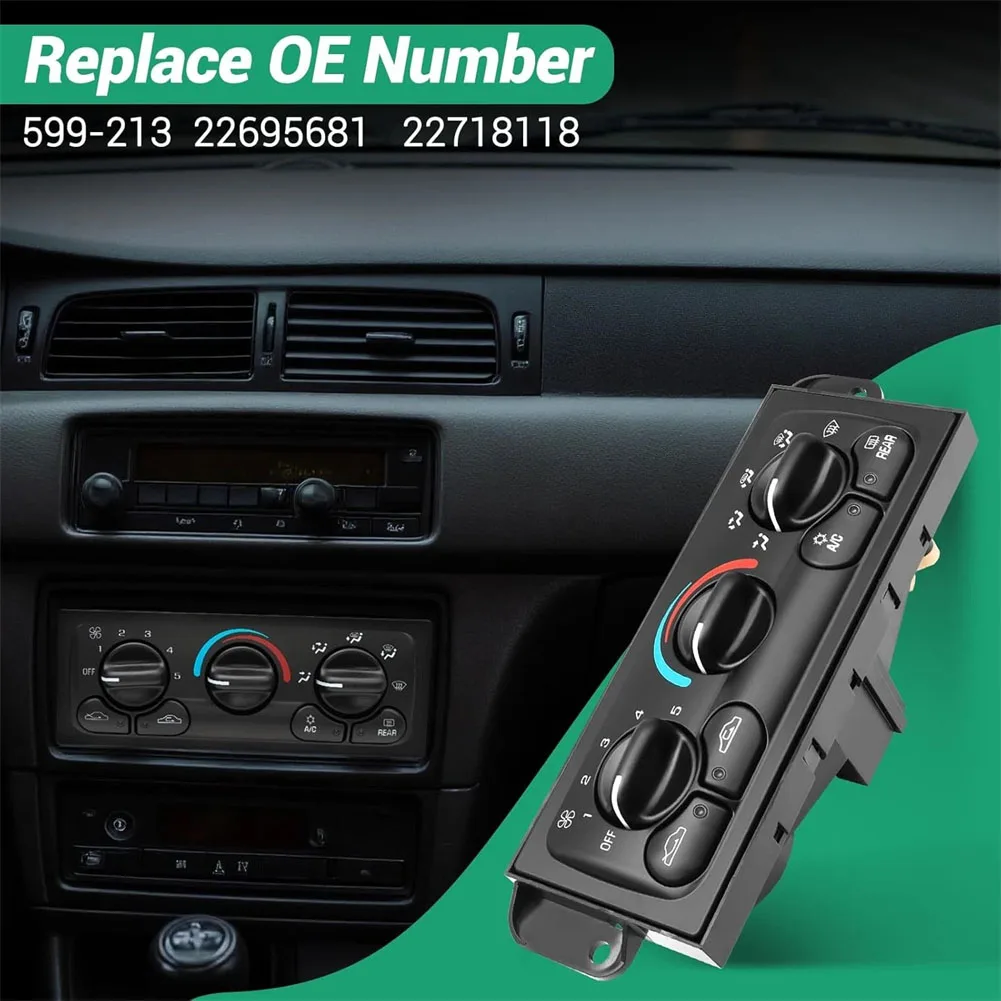 AC Climate Control Module Panel for Chevrolet Malibu 1997 1998 1999 2000 2001 2002 2003 2004 2005 OEM 22601654