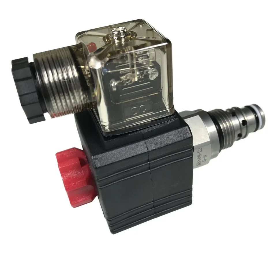 SV08-25 Threaded Cartridge Valve, Solenoid Valve, Heidelfoss Series, Normally Open 25LPM