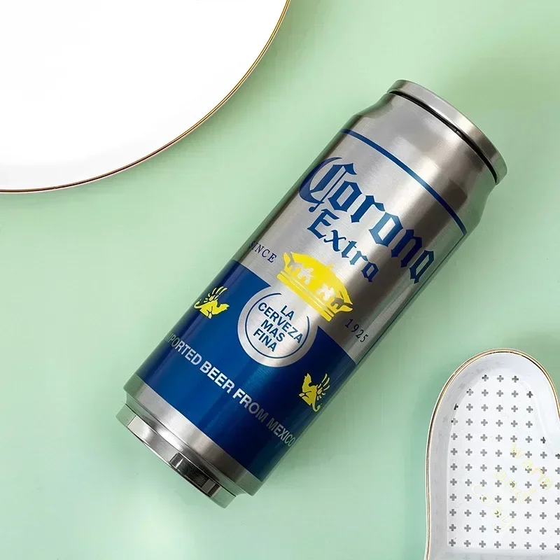 Termo de 500ml Inox Cola, botellas de agua, vaso, Garrafa Termica, frascos de vacío, taza de cerveza, Termos SUS 304, Termica de acero inoxidable