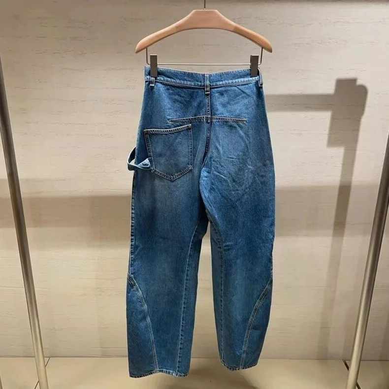 Pantalones vaqueros holgados y cómodos para mujer, pantalón de moda, novedad de 2024