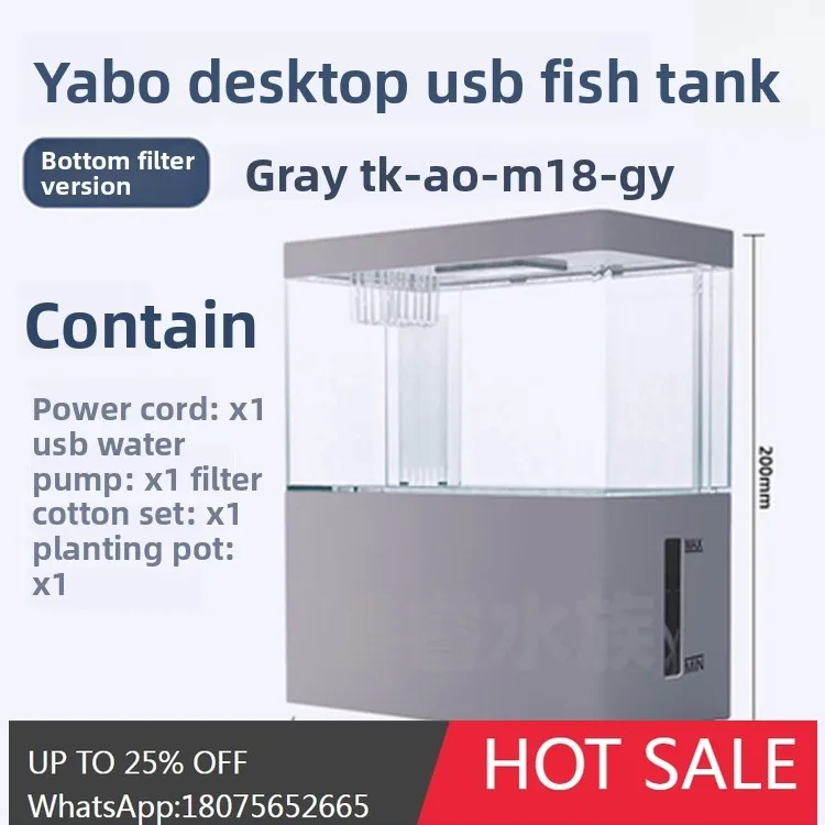 

MJY Living Room Small Mini Desktop Household Free Water Change Self-Circulating Ecological Fish Tank