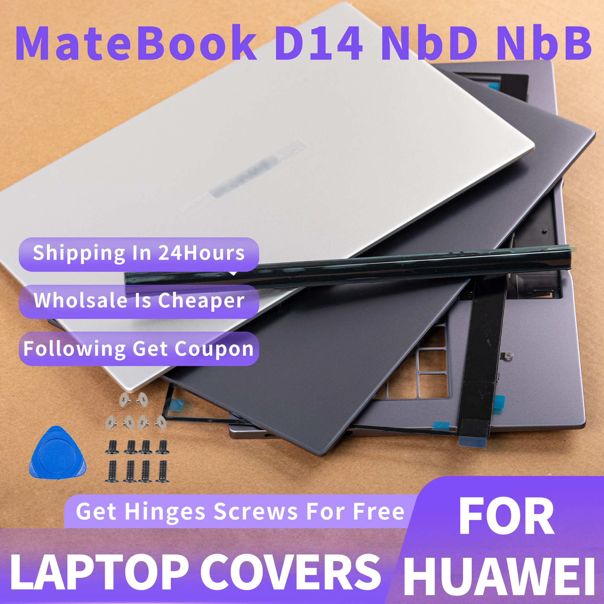 New Top Case For Huawei Matebook D14 NBD NBL/NbB Series Nbl-WAQ9R NbB-WAH9 LCD Back Cover Front Bezel Palmrest Bottom Case