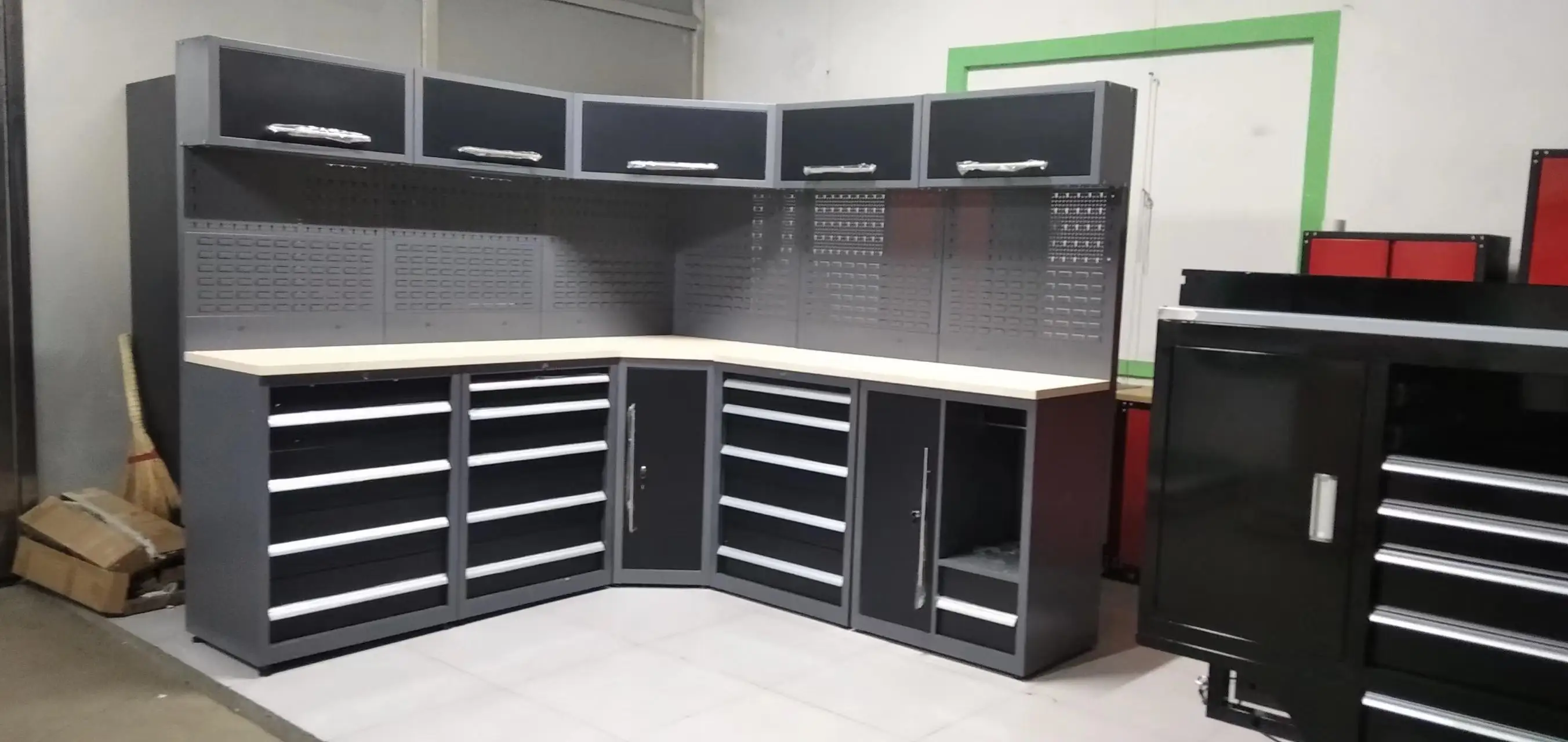 

Modular Combination Tool Cabinet – Multifunctional Auto Repair Workstation, OEM Customizable