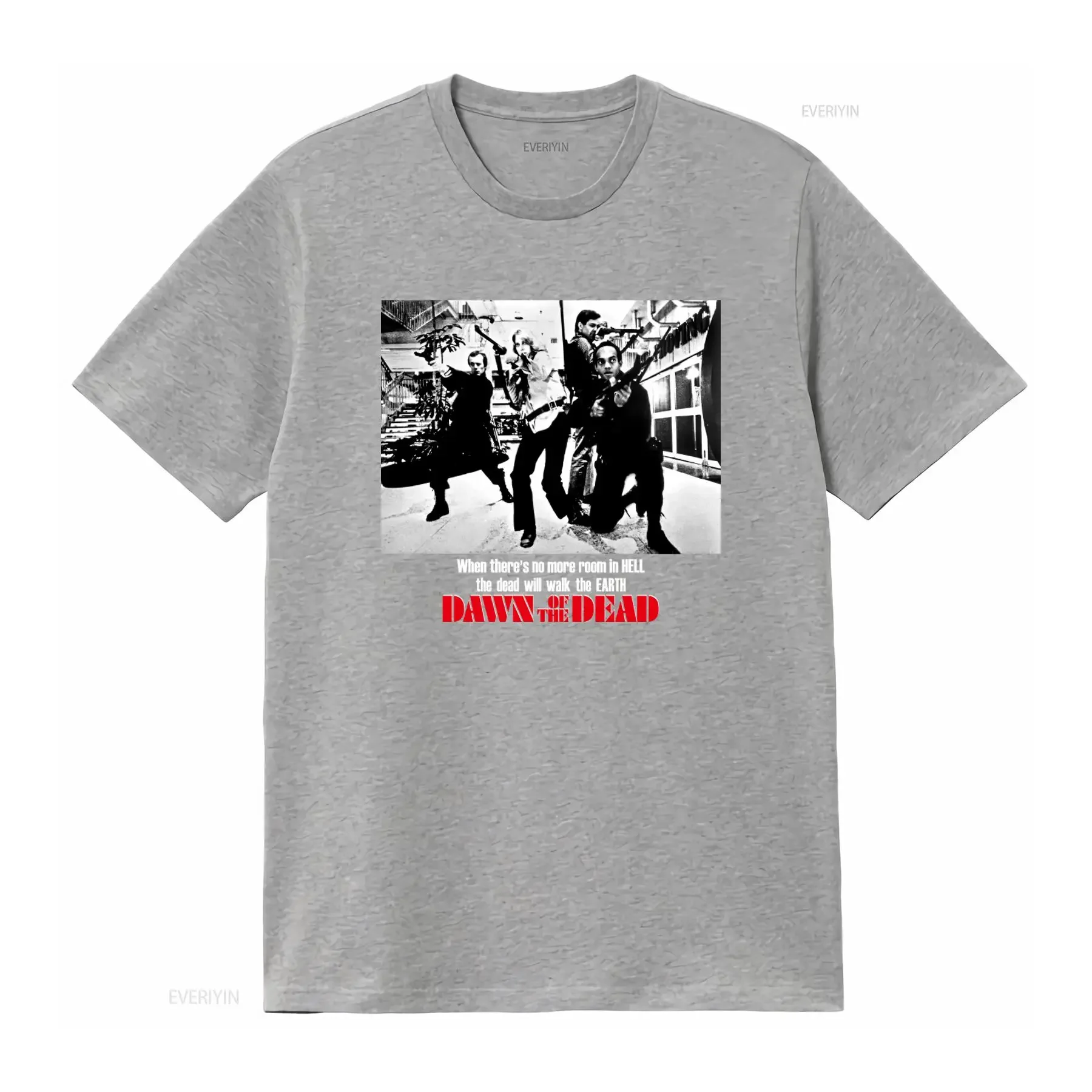 Dawn Of The Dead T Shirt Horror 80s Cult Classic Night Living Return Deadalive Day Evil vintage Washed streetwear view 3