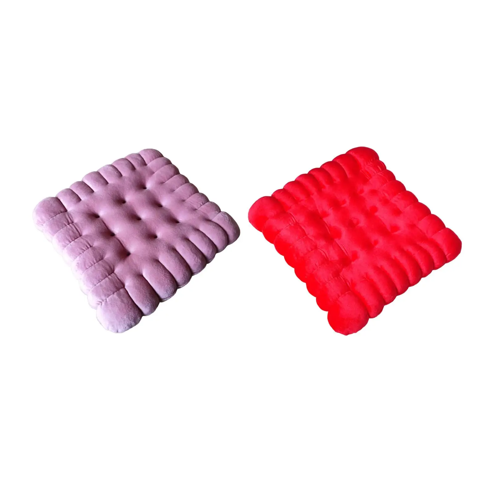 Biscuit Shape Cushion Square Seat Pillow Decorative Butt Cushion Modern Comfortable Chair Pad Biscuit Pillow for Yoga Bedroom