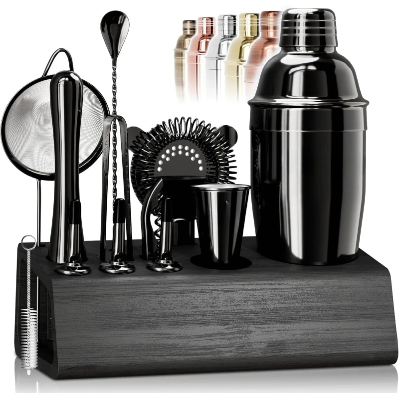 

Mixology Bartender Kit Bar Set | 14-Piece Cocktail Shaker Set | Martini Barware Mixing Tools for Home Bartending