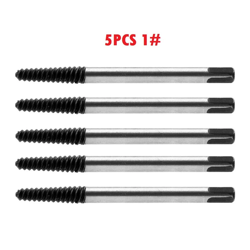 

5pcs Hex Screw Extractors Tool Broken Damaged Screw Extractor Drill Bit Guide Set Broken Bolt Remover Easy Out Set Power Tool