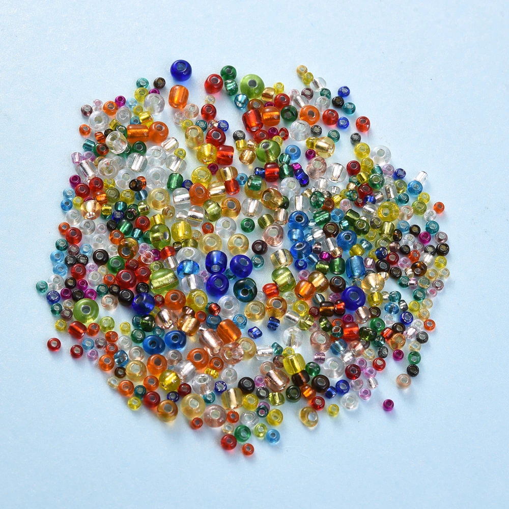 1000/500/200Pcs 4/3/2mm Glass Transparent Seed Bead Spacing Beads For Hand-Beading Diy Jewelry Accessories Bracelet Necklace 썸네일 6