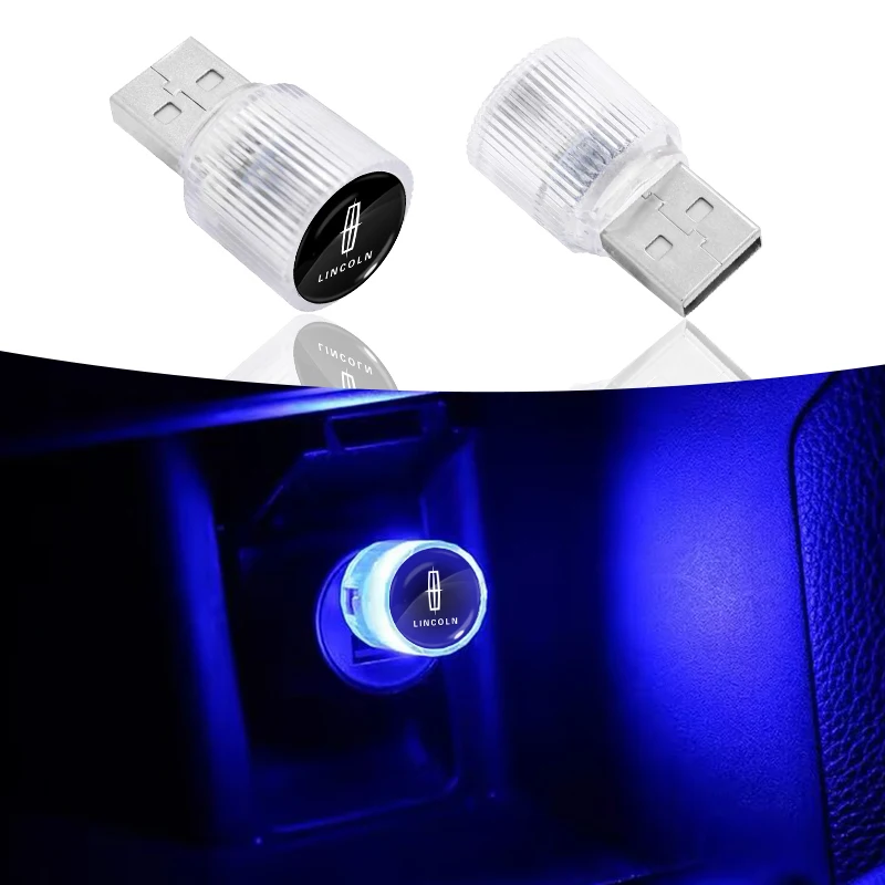 Car Mini USB LED Ambient Light Decorative Atmosphere Lamps For Lincoln Navigator 2 Mkx Mkz Mkc Mkt Mks Town Continental Diecast