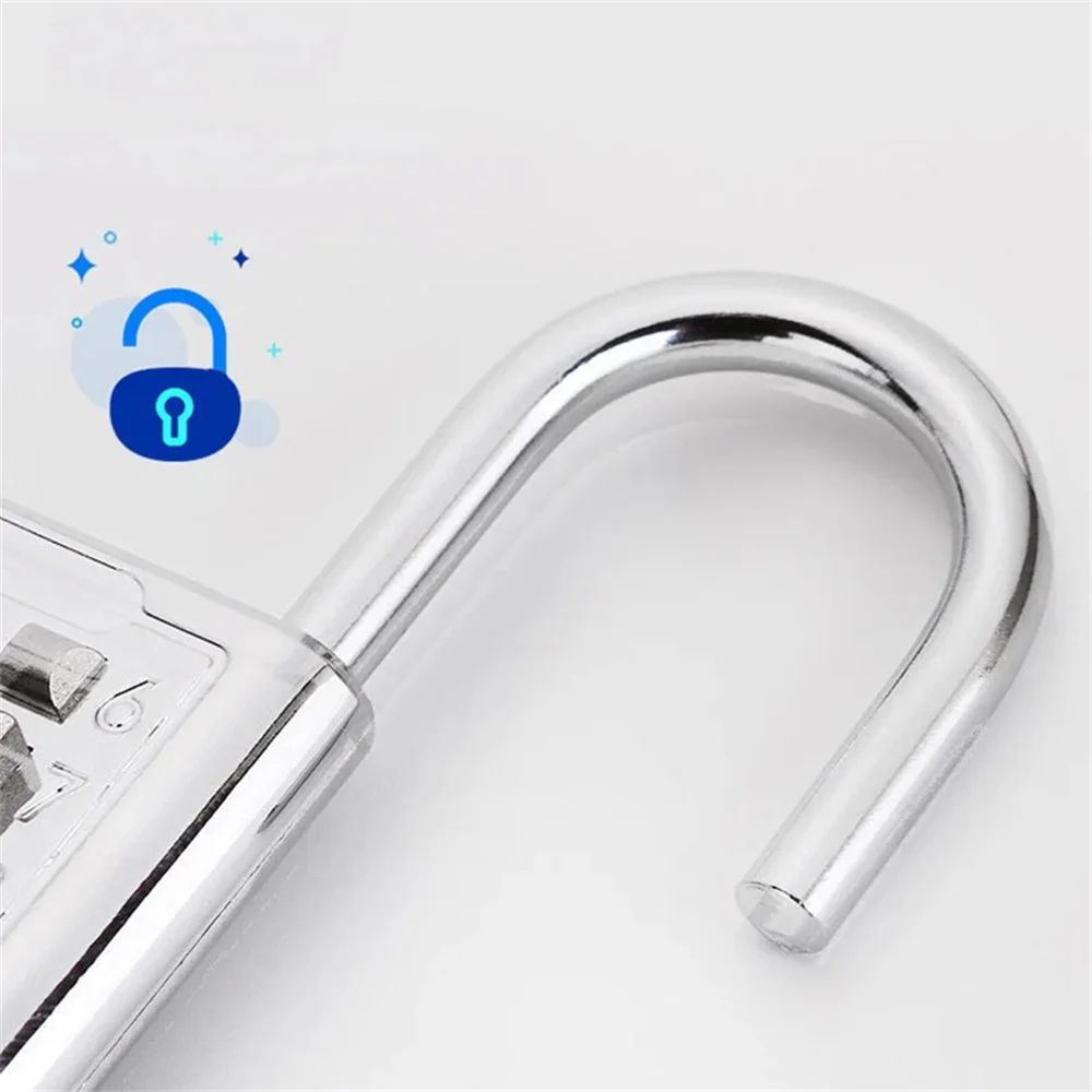 8 Digits Password Code Outdoor Waterproof Combination Padlock Zinc Alloy Suitcase For Luggage Travel Smart Lock Keyed Anti-thief