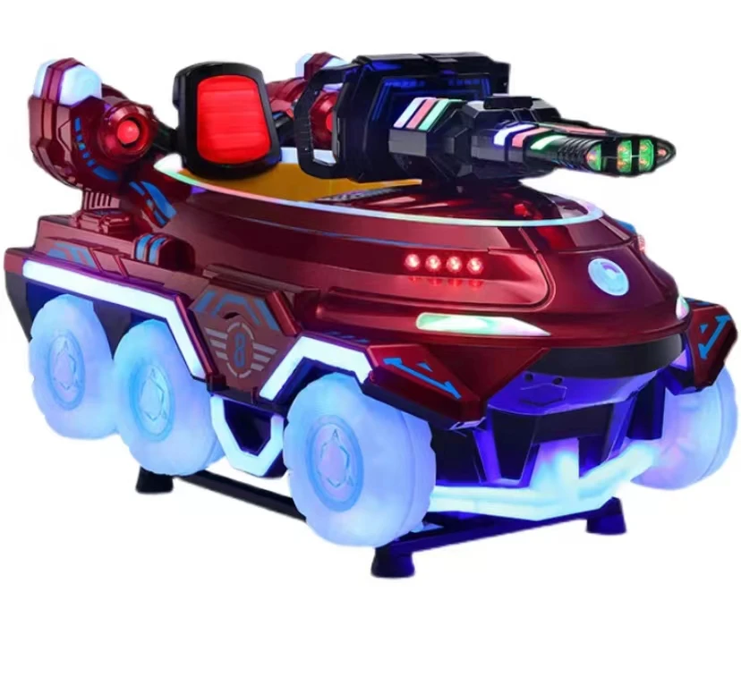 

2025 New Arcade Coin Operated Kiddie Rides Machine Mech Chariot Swing Machine With Mp5 Screen