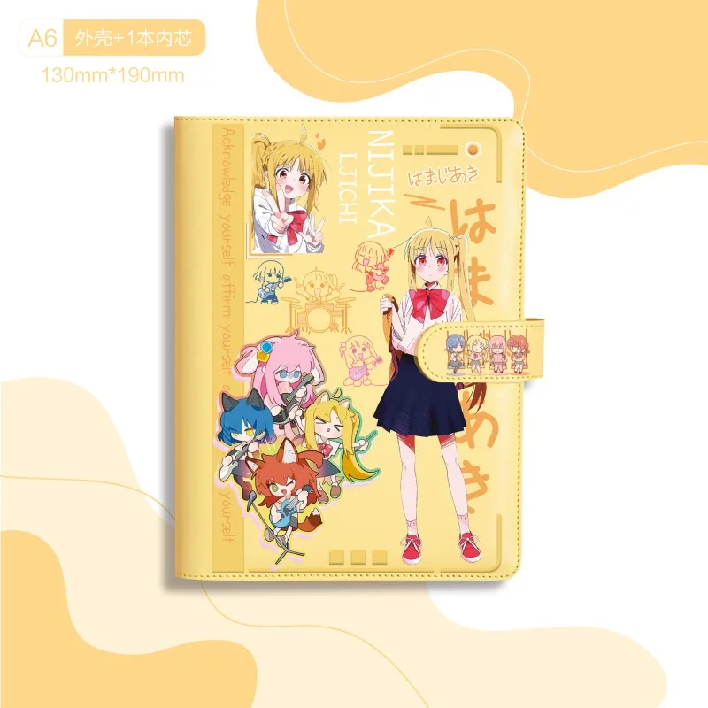Bocchi the Rock! Gotoh Hitori‌ Ryo Yamada Ikuyo Kita notebook loose-leaf removable creative cartoon thickened new magnetic diary - view 6