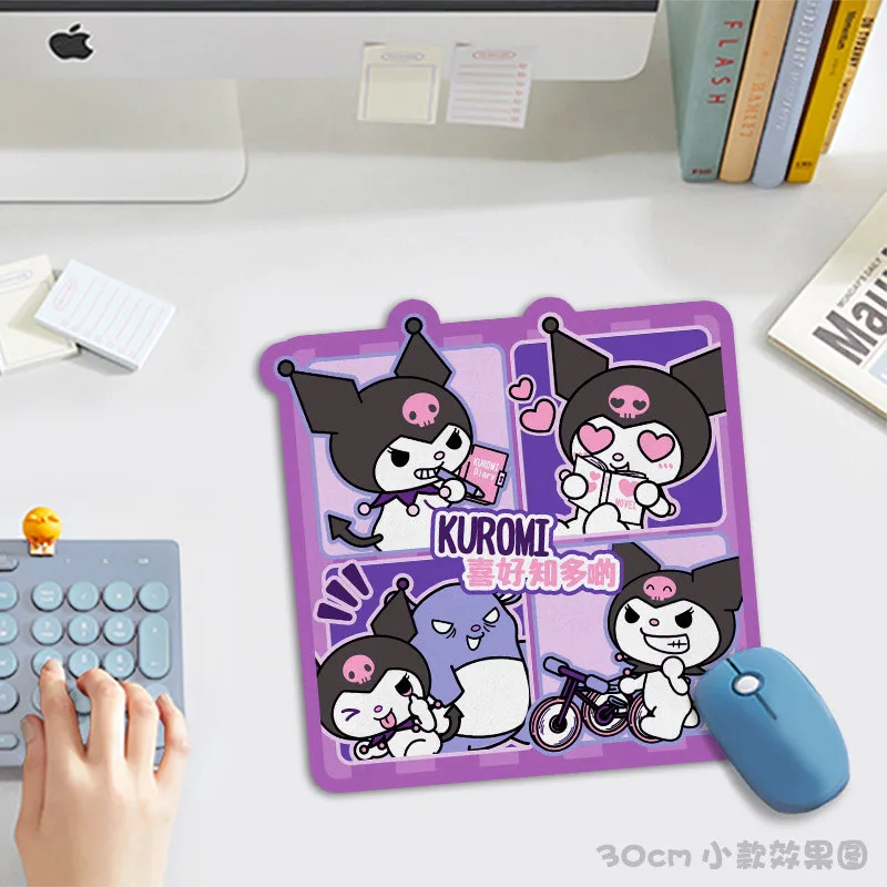 Sanrio Kuromi Mouse Pad Kawaii Anime Cute Cartoon Student Desktop Decoration Computer Keyboard Coasters Office Toys Girls Gifts