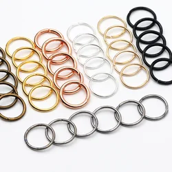 Colored 3-16mm Metal Single Round Jump Rings Split Rings Connectors For Diy Jewelry Finding Making Necklace Bracelet Accessories