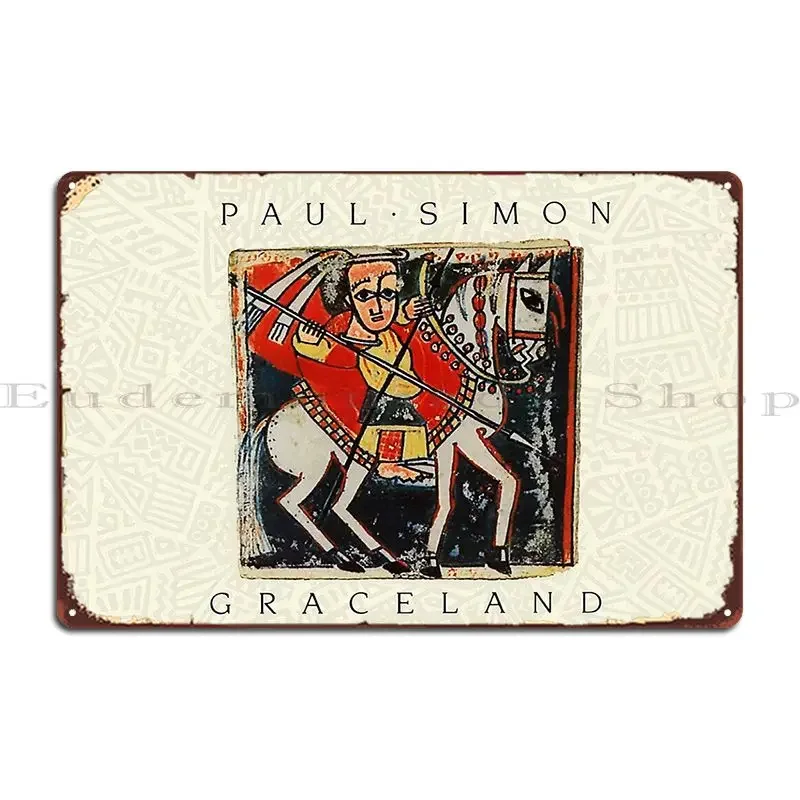 بول سيمون غريسلندا لوحة معدنية ملصق سينما بار الكهف لوحات المرآب شخصية تين تسجيل ملصق #1