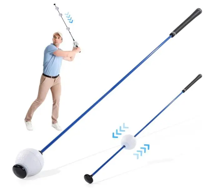 

Golf Swing Trainer with Magnetic Sliding Ball Indoor and Outdoor Golf Training Aid