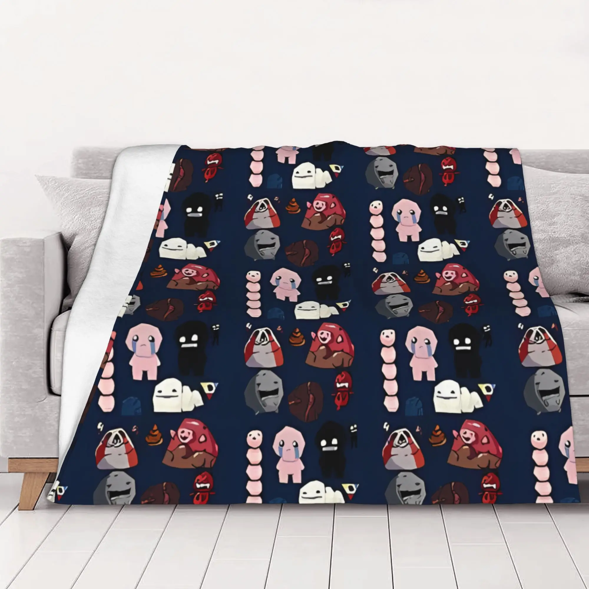 1PC home Cutecore friendly The Binding Of Isaac Rebirth Blanket Super Cosy Plush Home Living Room Sofa halloween
