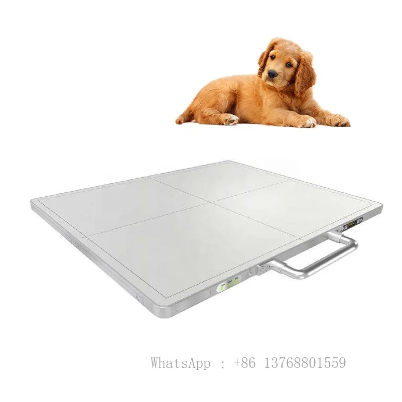 Hot Sell 14*17 Digital Wireless X-ray Flat Panel X Ray Detector For Vet Human Use MSLFP03