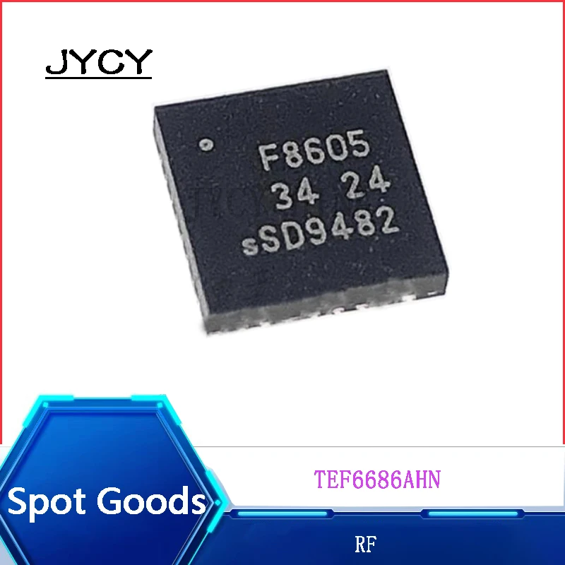 1PCS/lote TEF6686AHN/V205 NEW F8605 QFN32  RF Receiver Chip  Car audio radio chip