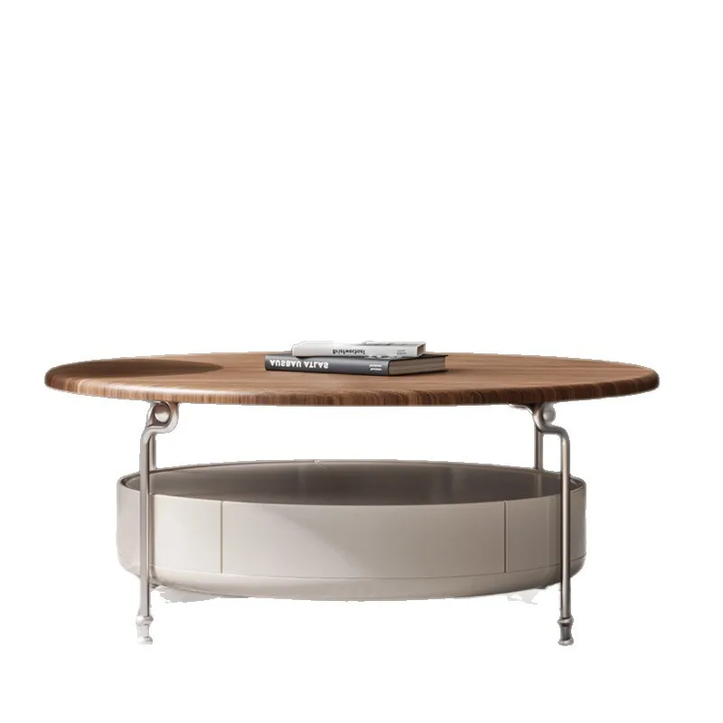 الفولاذ المقاوم للصدأ الخفيفة الفاخرة الراقية شقة صغيرة غرفة المعيشة المنزل الحديثة طاولة القهوة بسيطة #2