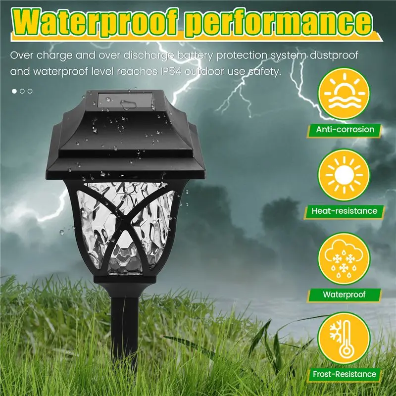 AEE2-أضواء الحديقة الشمسية الرجعية أضواء الشبكة العتيقة أضواء الحديقة في الهواء الطلق إدراج أضواء الغلاف الجوي أضواء الظل #5