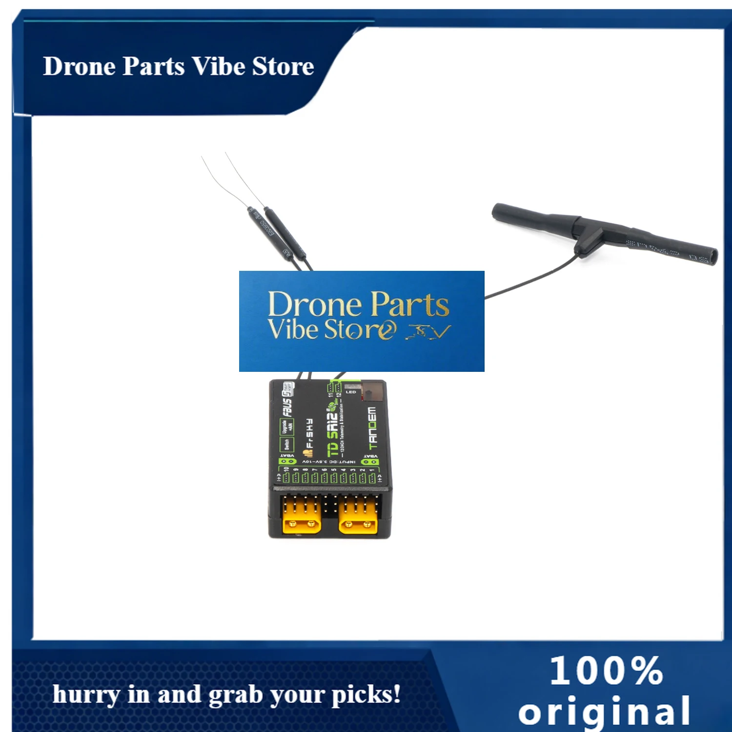 Drone Parts FrSky TD SR12 2.4Ghz 900Mhz Long Range Telemetry Receiver With ADV Stabilizer Function For RC Models