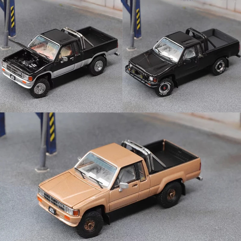 

GCD 1:64 Scale 1985 Hilux 4th (N50)SR5 Version Alloy Car Model Collection Display Ornament Toy Gift