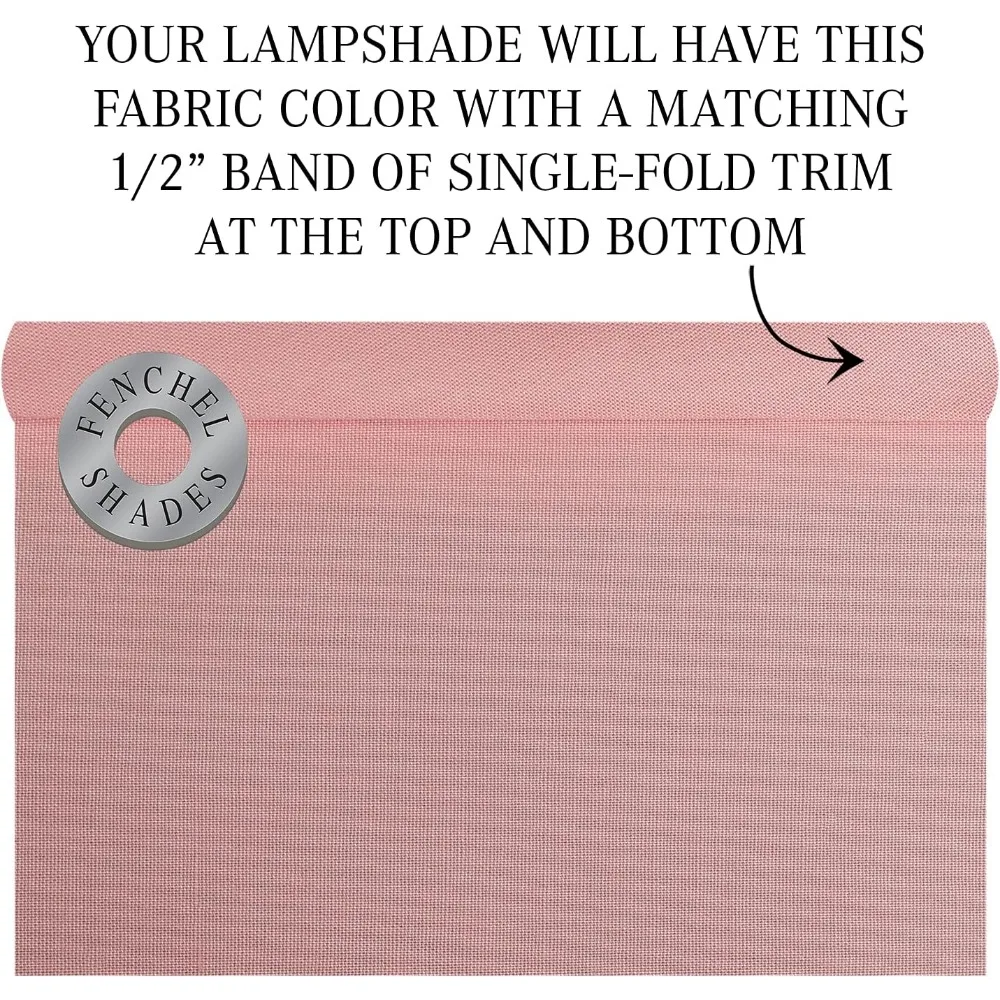 Linen Primrose Fabric Drum Lampshade with 12 Top Diameter, 12 Bottom Diameter, and 10 Height for Spider Attachment