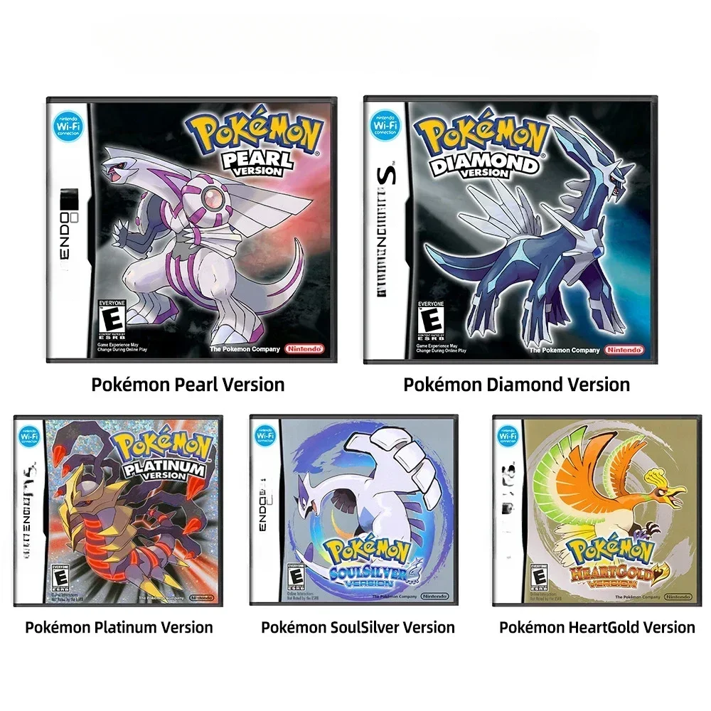 NDS Game Card Pokemon Single Card Black Box Us Version Cartoon English R4 Game Collection Boy Gifts 3DS