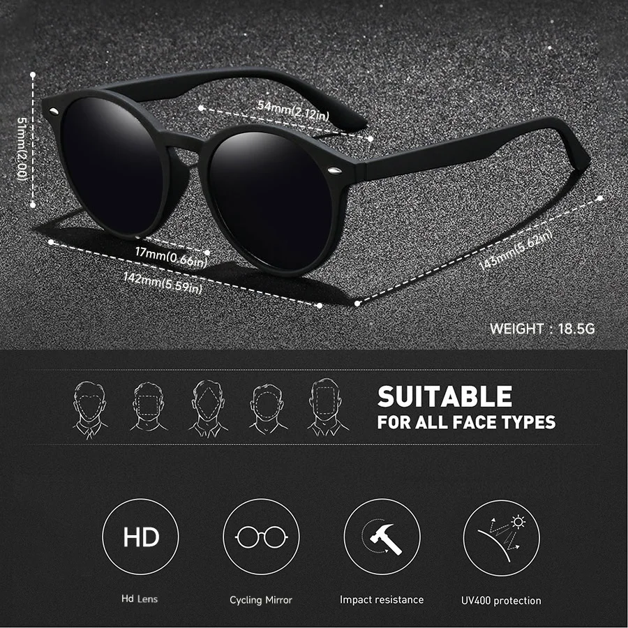 8PCS Fashion UV400 Sunglasses Men Women Driving Fishing Hiking Colorful Trendy Lightweight Outdoor Goggles