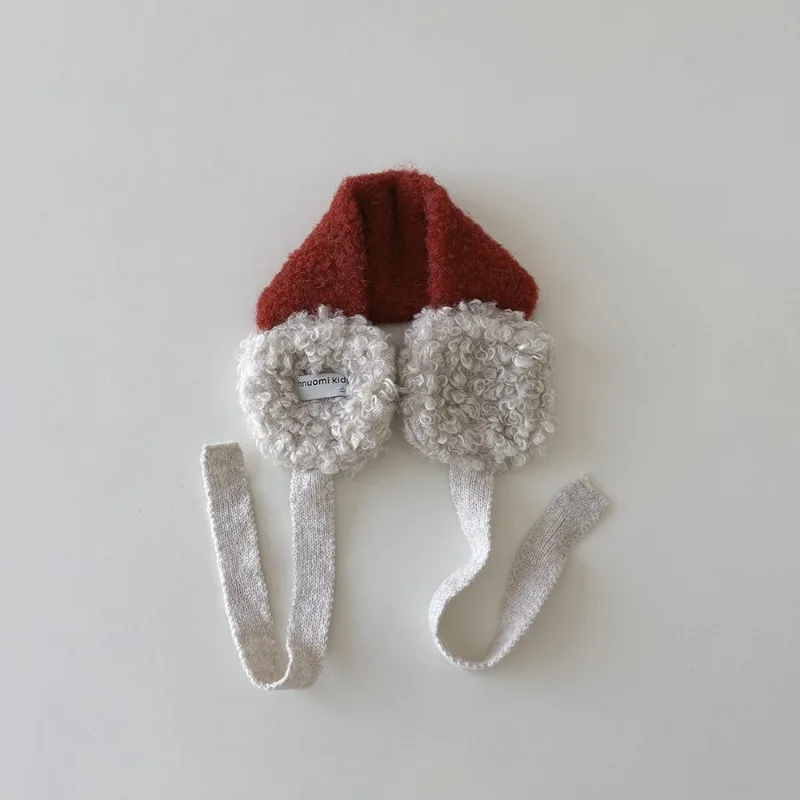 2025 Trendy Girls' Knit Earmuffs - Korean Ins Style Ear Warmers, Adjustable Headband Winter Accessories, for School & Outdoor