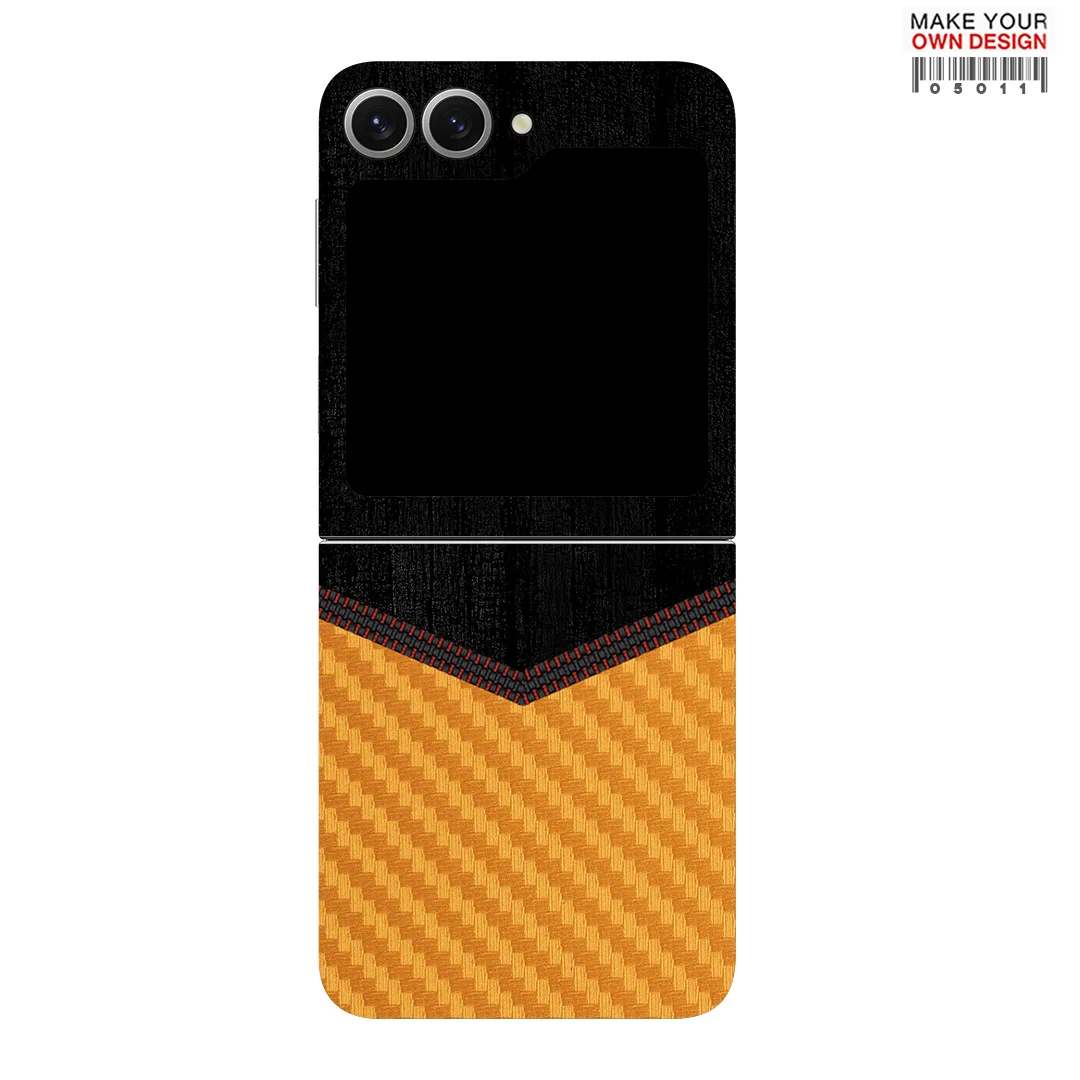 Stiker warna-warni untuk Samsung Galaxy Z Flip6 lapisan pelindung layar belakang 5 4 3 5G lapisan pelindung kulit