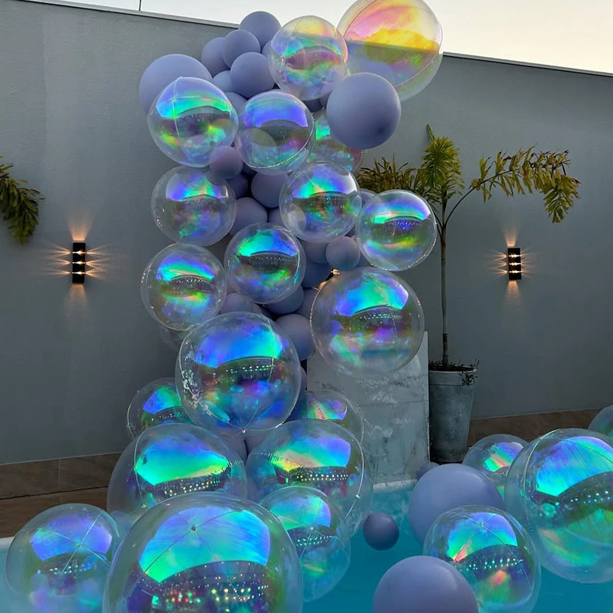 Colorful 4D Balloon Set 22 inch/32 inch Colorful Full range Aluminum Film Balloon Wedding Shower Birthday Party Decoration