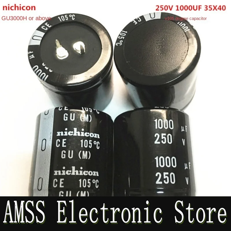 AMSS 35*40(1PCS) 250V1000UF electrolytic capacitor 35X40 GU 105 degrees Nichicon 1000UF 250V 35*40