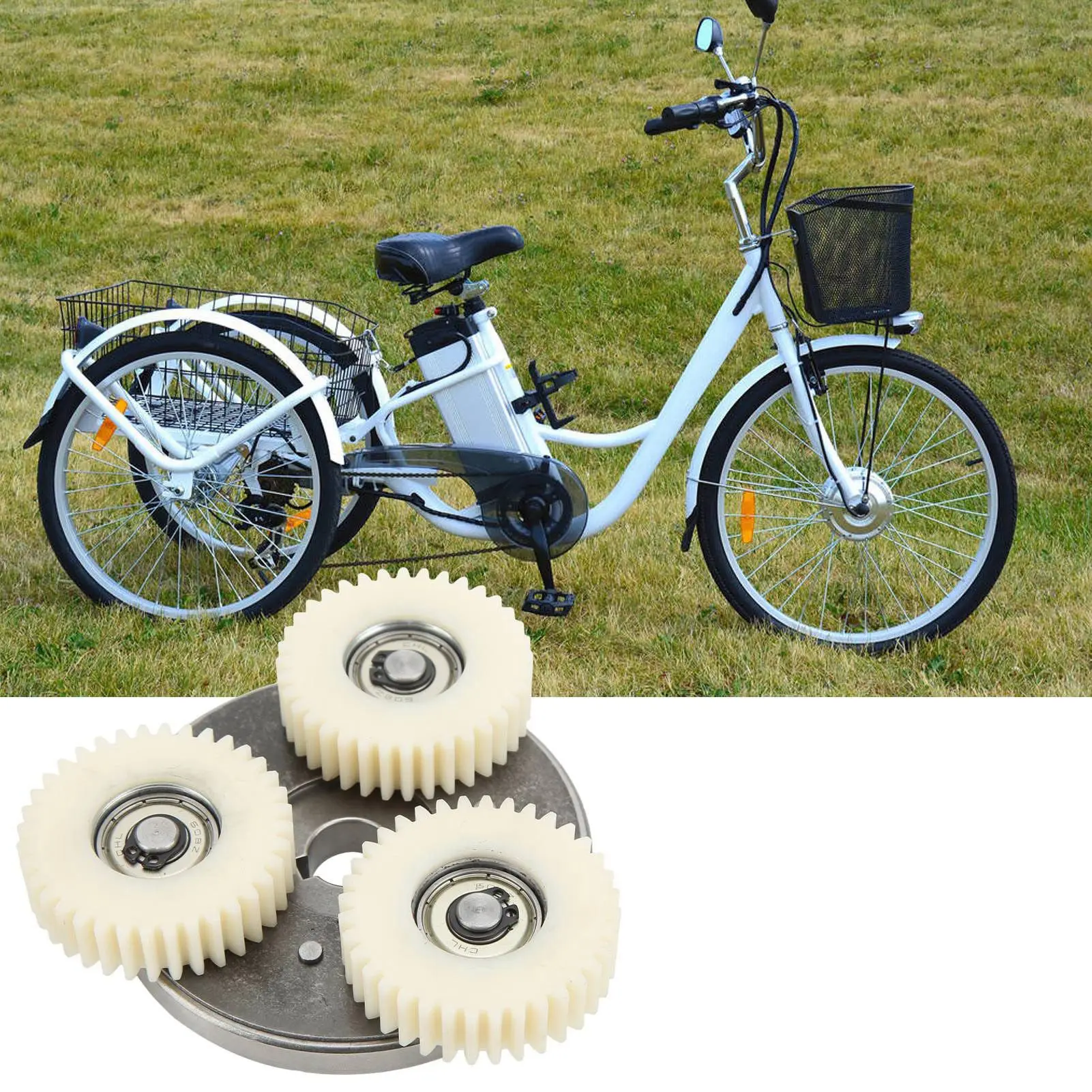 

Electric Cycle Motor Gear Kit 36T Planetary Nylon Gears for Electric Cycle 500W‑750W E Cycle Motor Gear Kit