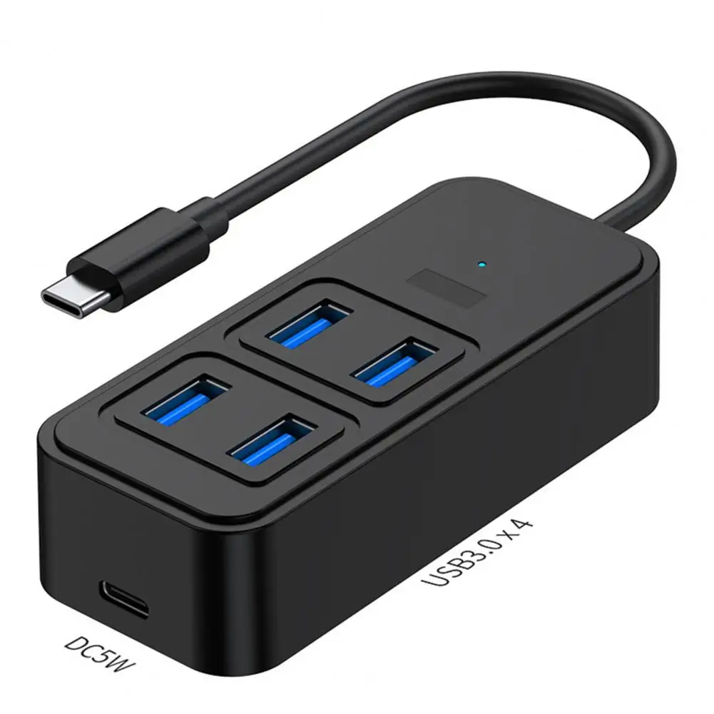 Multi-port Usb 3.0 Hub Type-c Hub with Usb-c Power Supply Port Efficient Type-c Hub 4-in-1 Multifunctional Docking for High