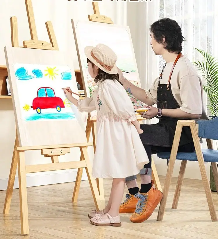 

Art easel, student specific sketch board, stand type display stand, foldable, children's portable sketching