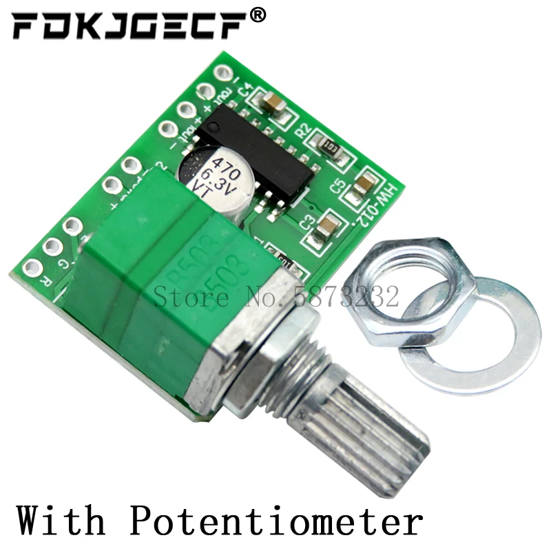 PAM8403 Super mini digital power amplifier board miniature class D power amplifier board 2 * 3 W high 2.5-5V USB