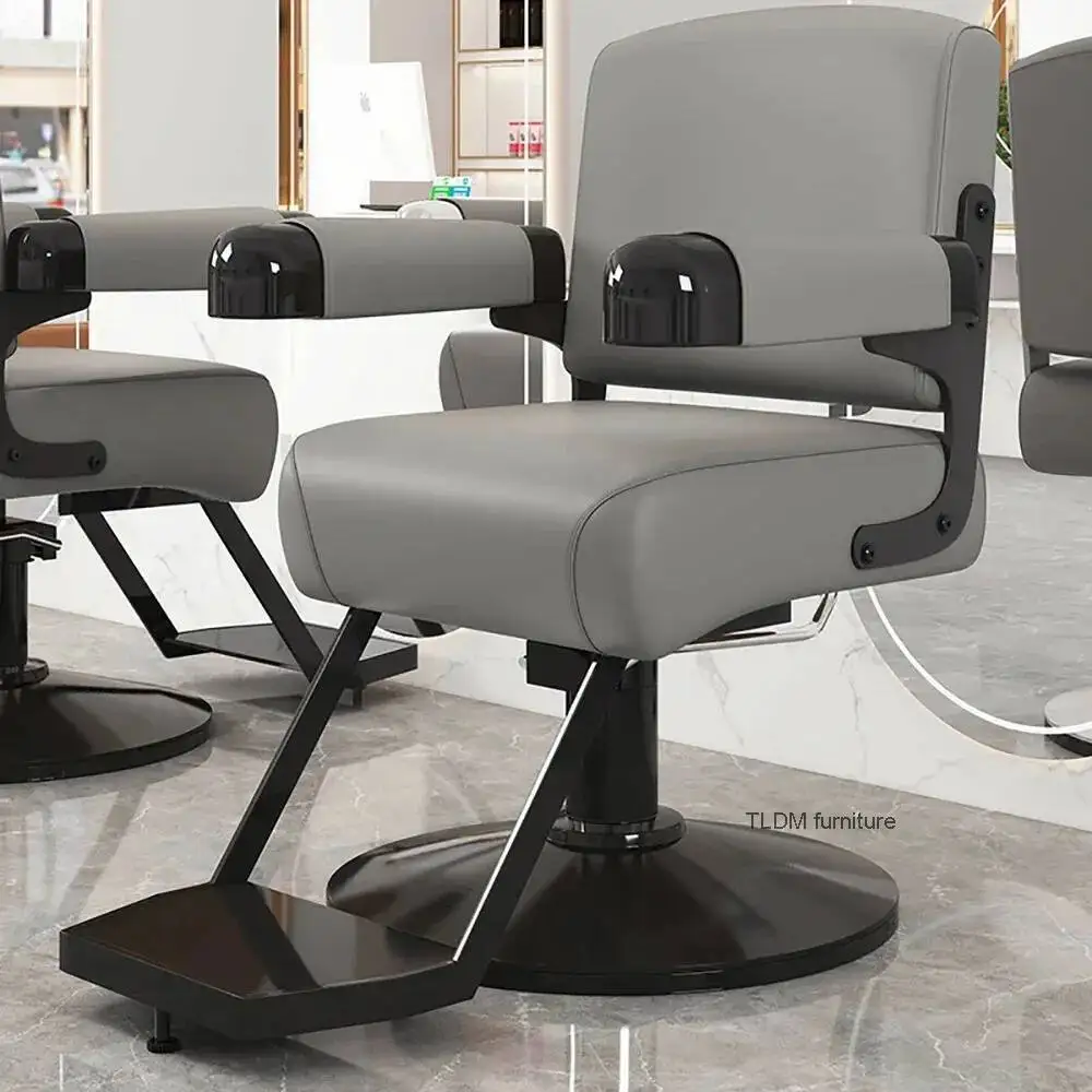 كرسي مرن حديث سيلا أثاث مريح دقيق صالون حلاقة مصمم مريح كرسي باربيريا صالون جمالي عتيق