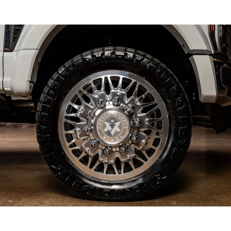 【2026】Viaol Forged Dually Wheel Polish 10x200 8x200 8x165 24*8.25j 20 22 24 26 28 30 Inch Wheel Fit For Ford F-250 350 450 RAM