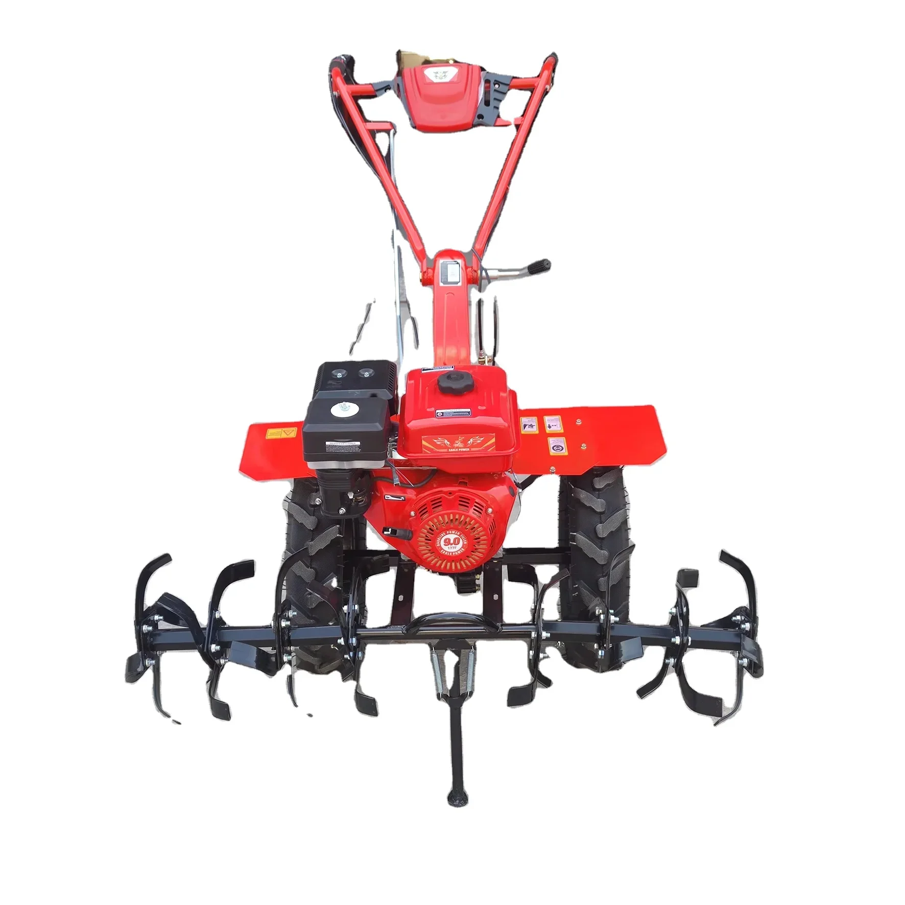 High Productivity 9HP Gasoline Power Home Farm Weeder New 188F/190F Engine Gear Accessories Multi-Scenes Cultivator Power Tiller