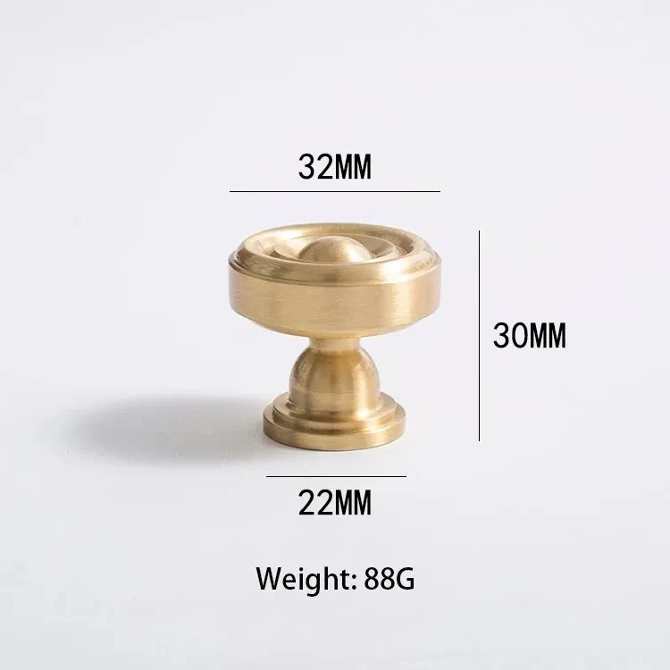 SINNO Luxe messing ladegrepen & knopjesset - Gouden ladegrepen met decoratieve knopjes Klassieke retro meubelbeslag